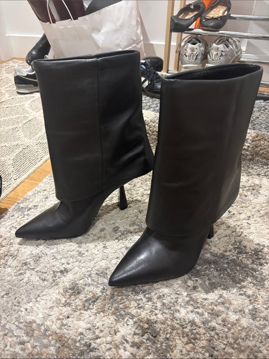 Black Suede Studio Shoes - Black Suede Studio Cecille Bootie New